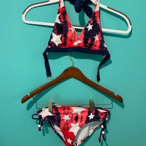 Reversible 4th of July bikini